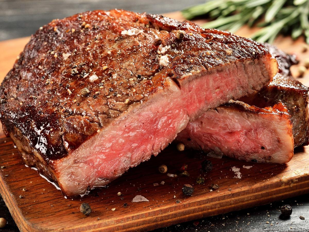 steak on a cutting board