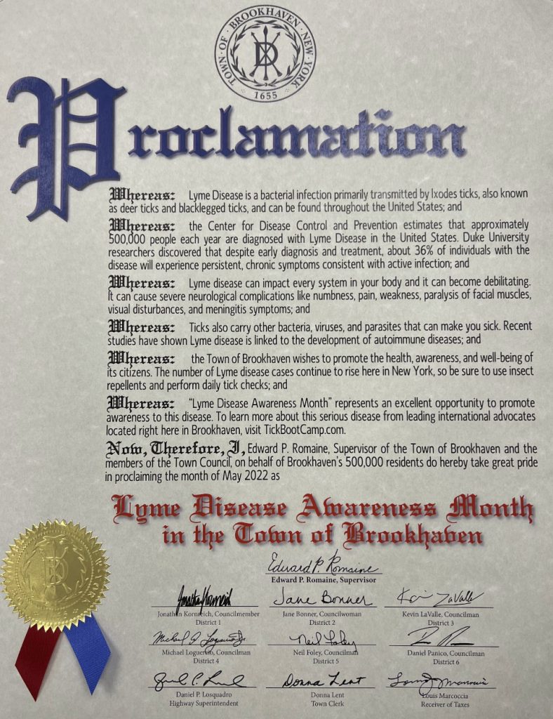 Lyme Disease Awareness Month Proclamation
