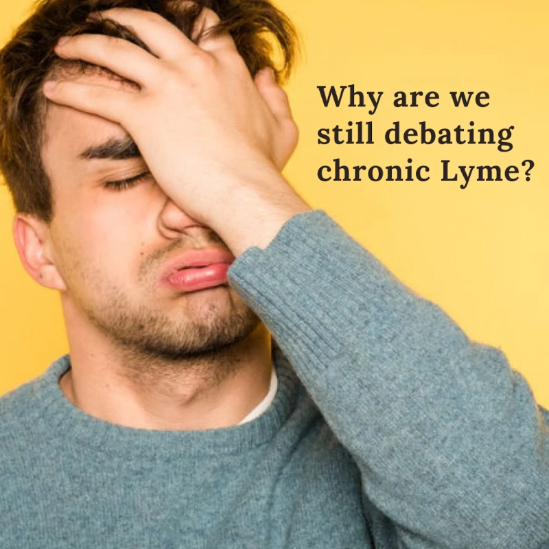Man frustrated about chronic Lyme disease