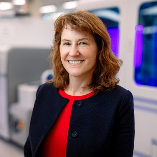 Bobbi Pritt in her lab