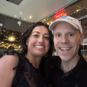 Matt Sabatello and Nicole O'Donnell smiling at the Resilient Hope Book Launch in Manhattan