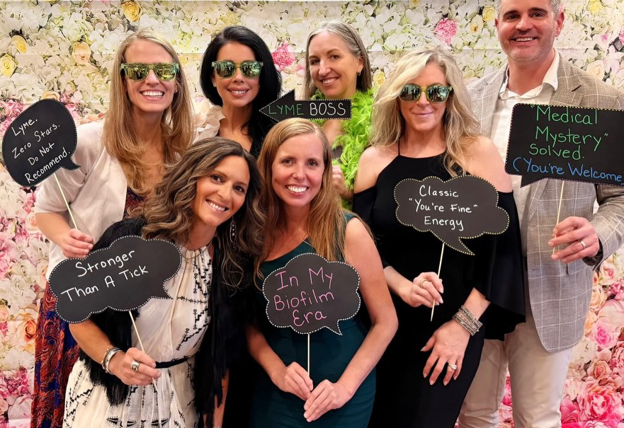 Dr. Somer DelSignore with friends at the Lyme Warrior gala