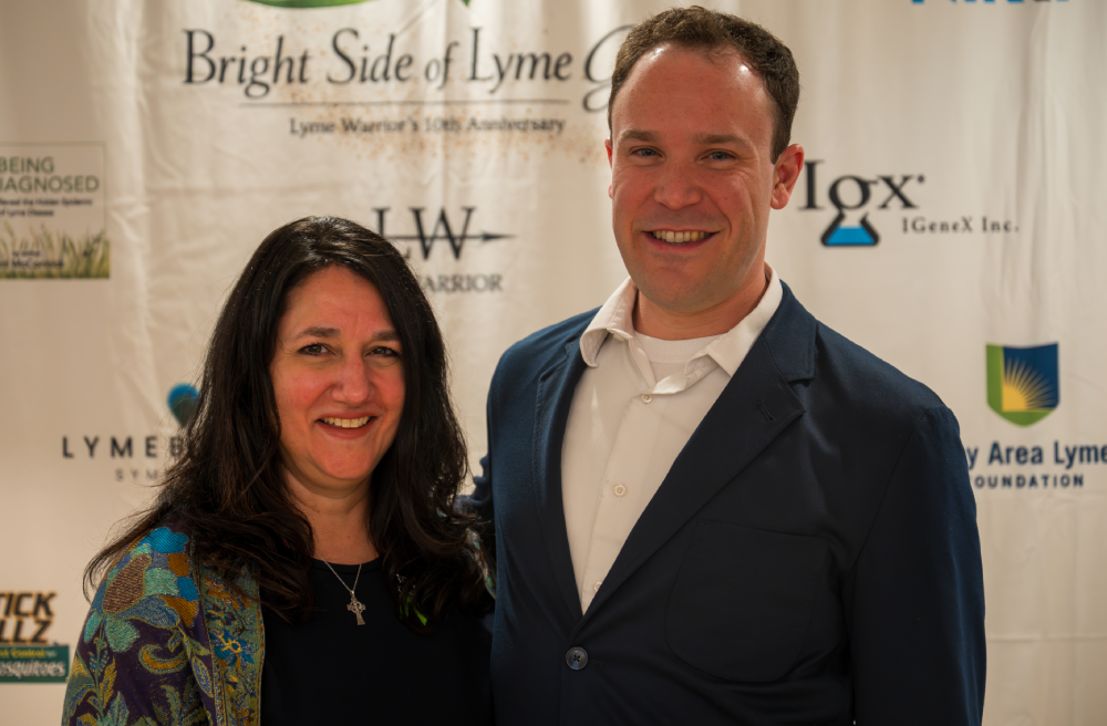 Melinda and Andrew Bergeron from the Northeast Lyme and Associated Diseases Resource Foundation