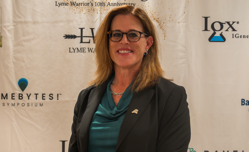 Dr. Monica Embers speaking at the Lyme Warrior 10th Anniversary Gala