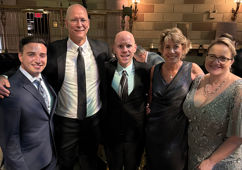 Project Lyme 10th Anniversary Gala Brings Lyme Disease Researchers, Doctors, Advocates and Patients Together in NYC 4 Dr. James Bruzzese, Rich Johannesen, Matt Sabatello and Phyllis Bedford at the Project Lyme Gala