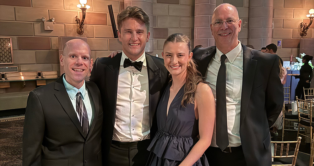 Project Lyme 10th Anniversary Gala Brings Lyme Disease Researchers, Doctors, Advocates and Patients Together in NYC 13 Matt Sabatello, Carter Bradsky, Payton Bradsky and Rich Johannesen at the Project Lyme Gala