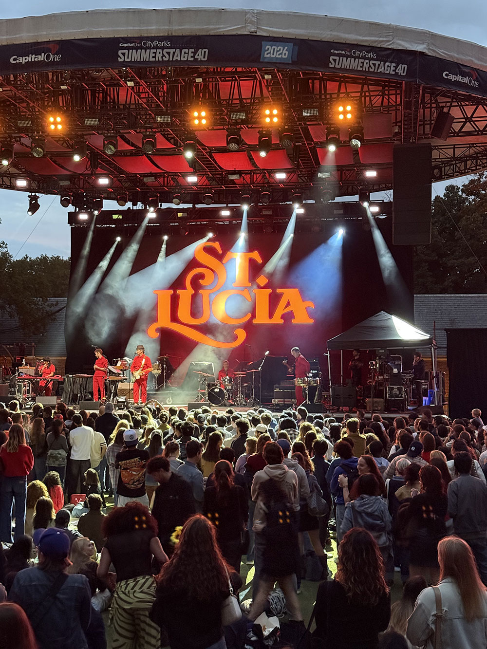 Music for Action Brings Lyme Disease Awareness to Central Park with Young the Giant & St. Lucia 4 St. Lucia performing at Central Park SummerStage with concertgoers gathered for the Music for Action Lyme awareness event