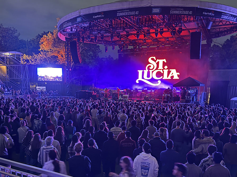 Music for Action Brings Lyme Disease Awareness to Central Park with Young the Giant & St. Lucia 2 St. Lucia performing before a large crowd at Music for Action at Central Park SummerStage in New York City