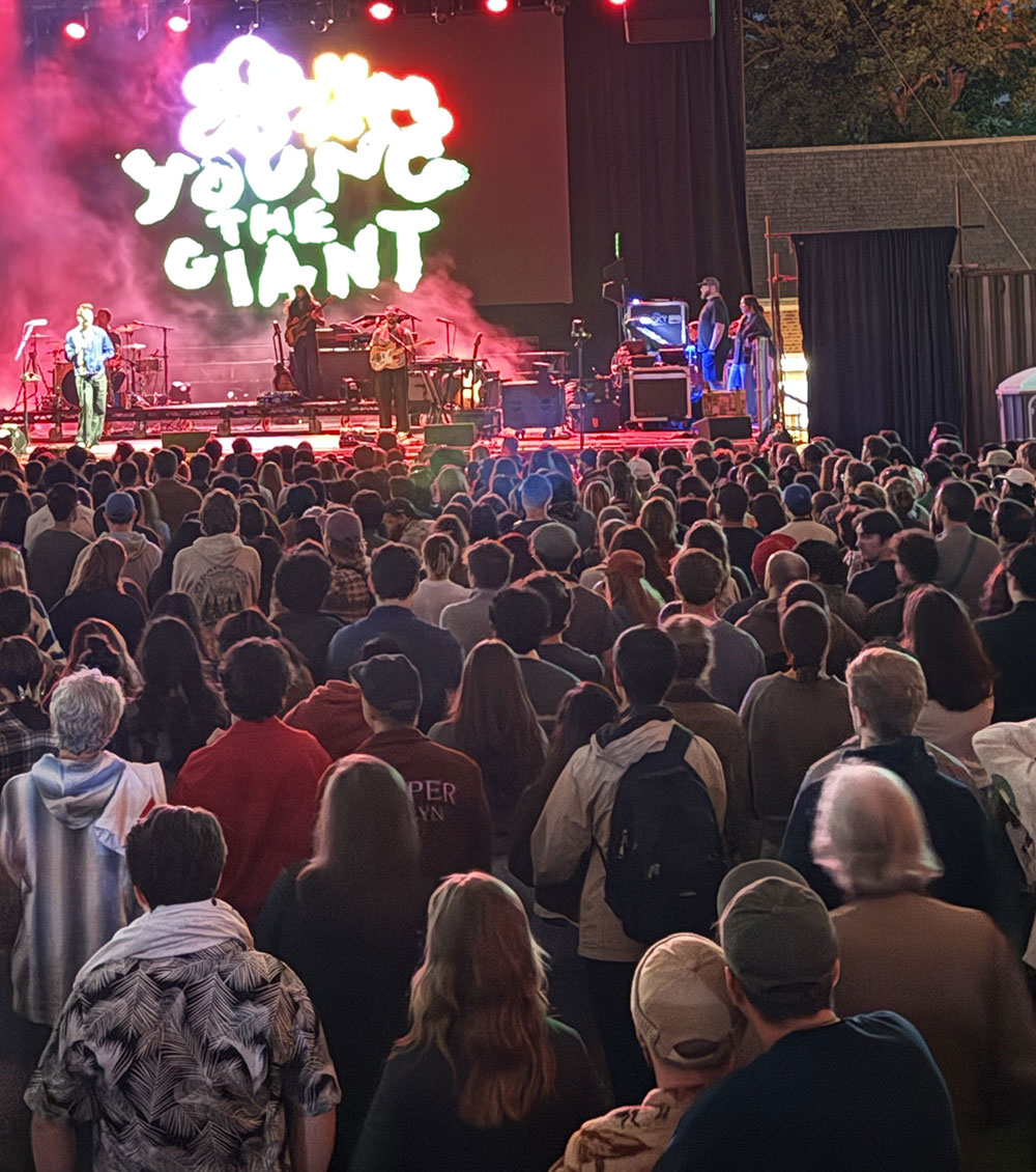 Music for Action Brings Lyme Disease Awareness to Central Park with Young the Giant & St. Lucia 16 Young the Giant performing at SummerStage with a large Central Park crowd in the foreground during Music for Action