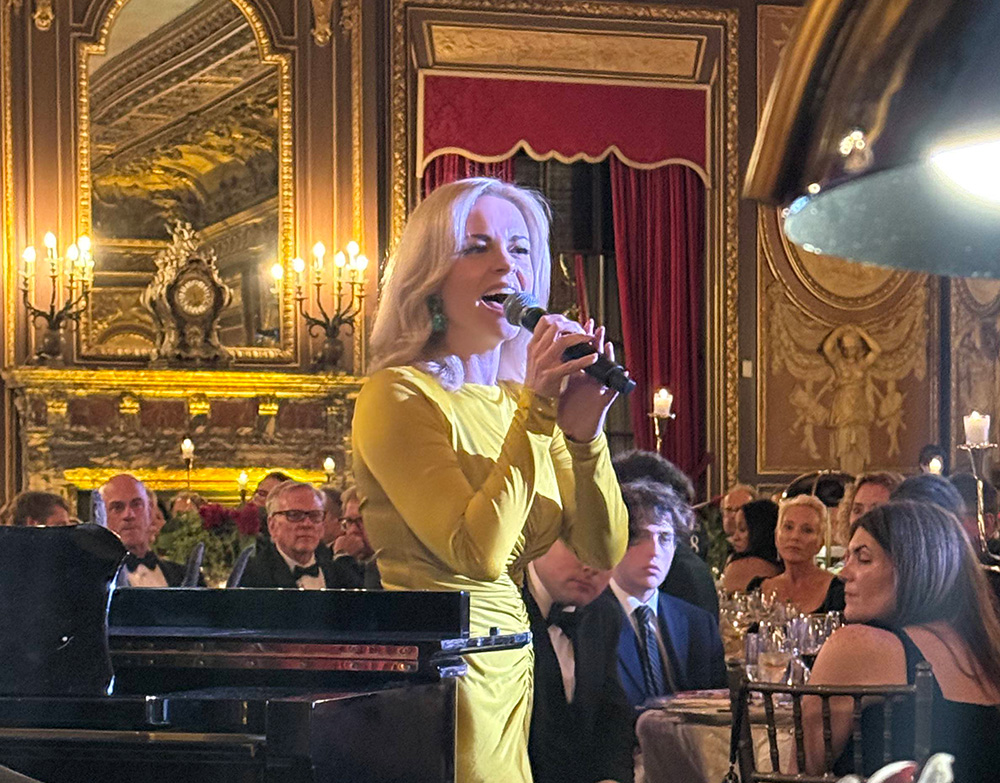 2026 Global Lyme Alliance Gala Brings Lyme Disease Community Together in New York City 14 Christina Maxwell singing during the 2026 Global Lyme Alliance Gala at The Metropolitan Club