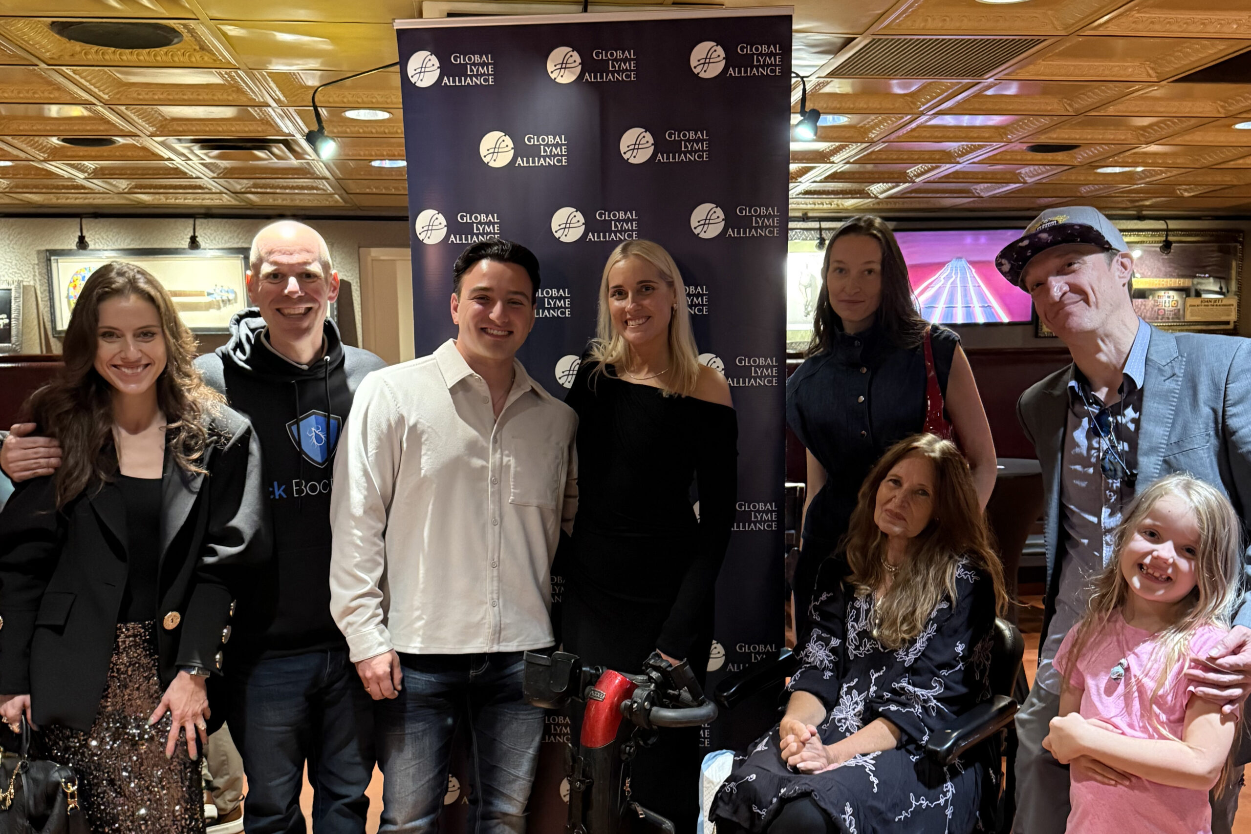 Tick Boot Camp free ticket giveaway recipients at Global Lyme Alliance First Round at Hard Rock Cafe Times Square
