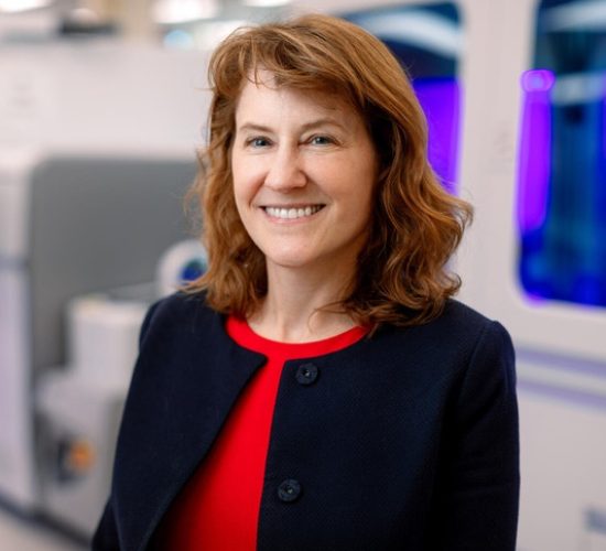 Bobbi Pritt in her lab